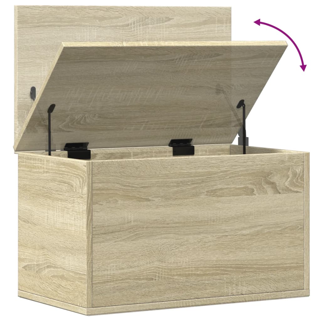 Opbergbox 60X35X35 Cm Bewerkt Hout Sonoma Eikenkleurig