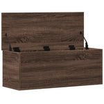 Opbergbox 90X35X35 Cm Bewerkt Hout Bruin Eikenkleur