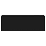 Opbergbox 102X35X35 Cm Bewerkt Hout Zwart Lichtgrijs En Wit