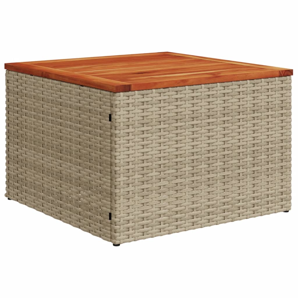 9-Delige Loungeset Met Kussens Poly Rattan Grijs