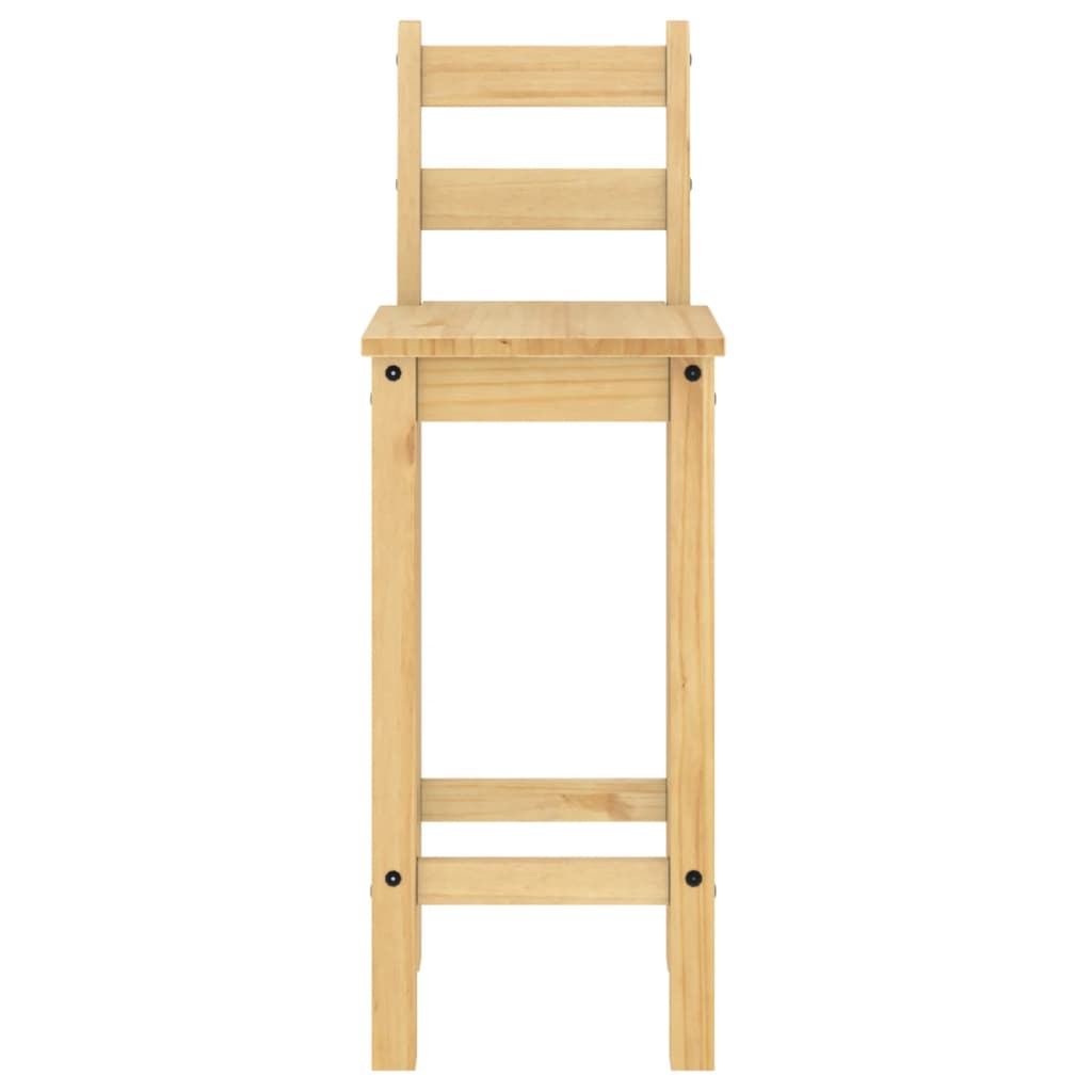 Barstoelen 2 St Massief Grenenhout Bruin