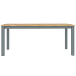 Eettafel Panama 180X90X75 Cm Massief Grenenhout Grijs Bruin