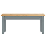 Eetkamerbank Panama 105X30X45 Cm Massief Grenenhout Grijs