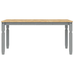 Eettafel Corona 160X80X75 Cm Massief Grenenhout Grijs