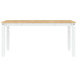 Eettafel Corona 160X80X75 Cm Massief Grenenhout Wit