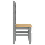 Eetkamerstoelen 2 St Corona 42X47X107 Cm Grenenhout Grijs