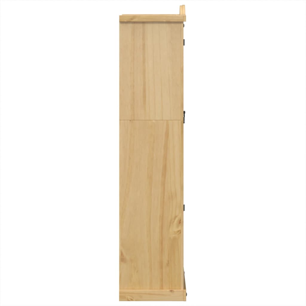 Vitrinekast Corona 99X43X187 Cm Massief Grenenhout