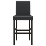 Barstoelen 2 St Massief Rubberhout En Kunstleer