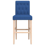 Barstoelen 2 St Massief Rubberhout En Stof