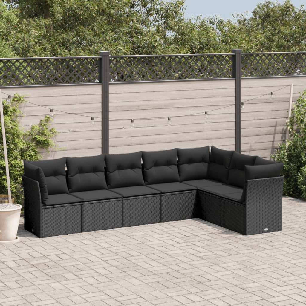 8-Delige Loungeset Met Kussens Poly Rattan