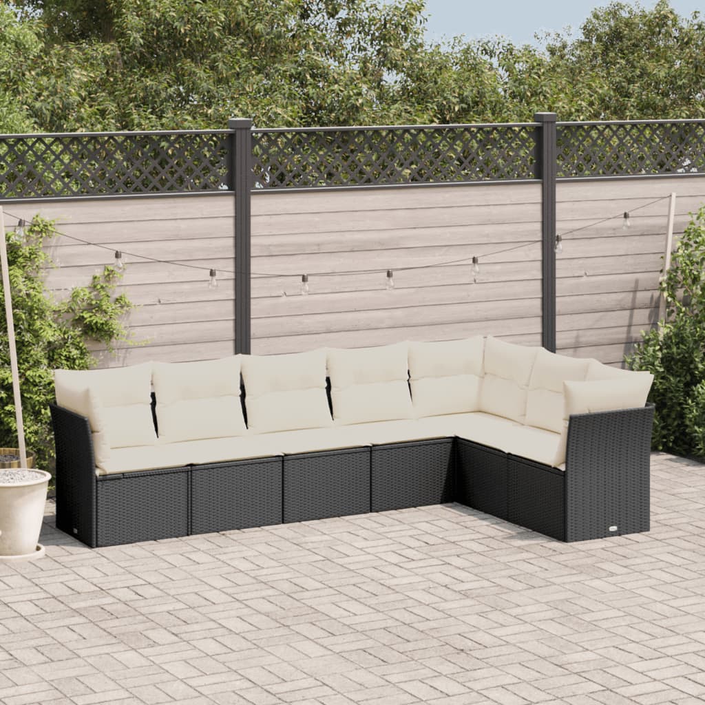 8-Delige Loungeset Met Kussens Poly Rattan