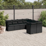 8-Delige Loungeset Met Kussens Poly Rattan Beige