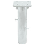 Parasolvoet Voor In De Grond 16X16X39,5 Cm Staal Zilverkleurig