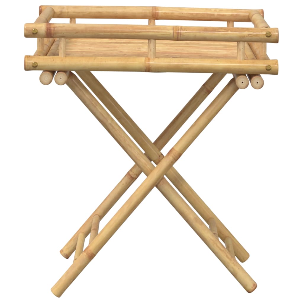 Dienbladtafel Inklapbaar 60X40X68 Cm Bamboe