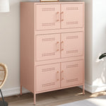 Hoge Kast 68X39X113 Cm Staal Mosterd