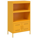 Hoge Kast 68X39X113 Cm Staal Mosterd
