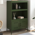 Hoge Kast 68X39X113 Cm Staal Mosterd