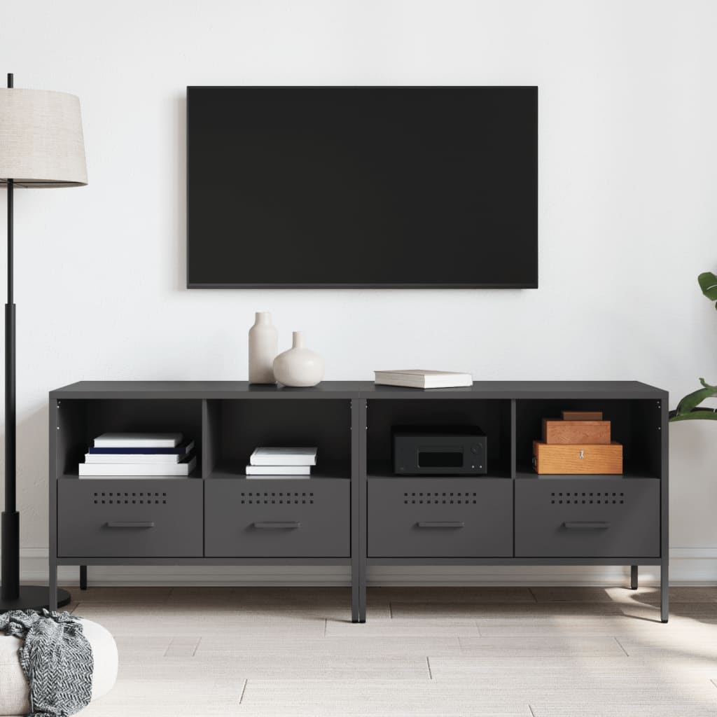 Tv-Meubelen 68X39X50,5 Cm Staal