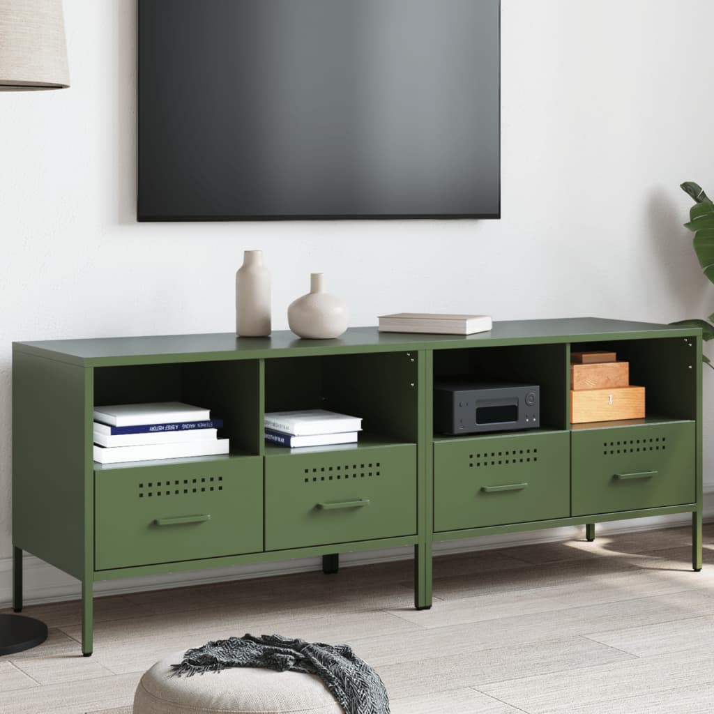 Tv-Meubelen 68X39X50,5 Cm Staal