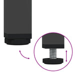 Nachtkastje 36X39X68 Cm Staal