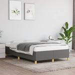 Bedframe Zonder Matras Stof Donkergrijs
