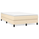 Boxspring Met Matras Stof Kleurig Crème