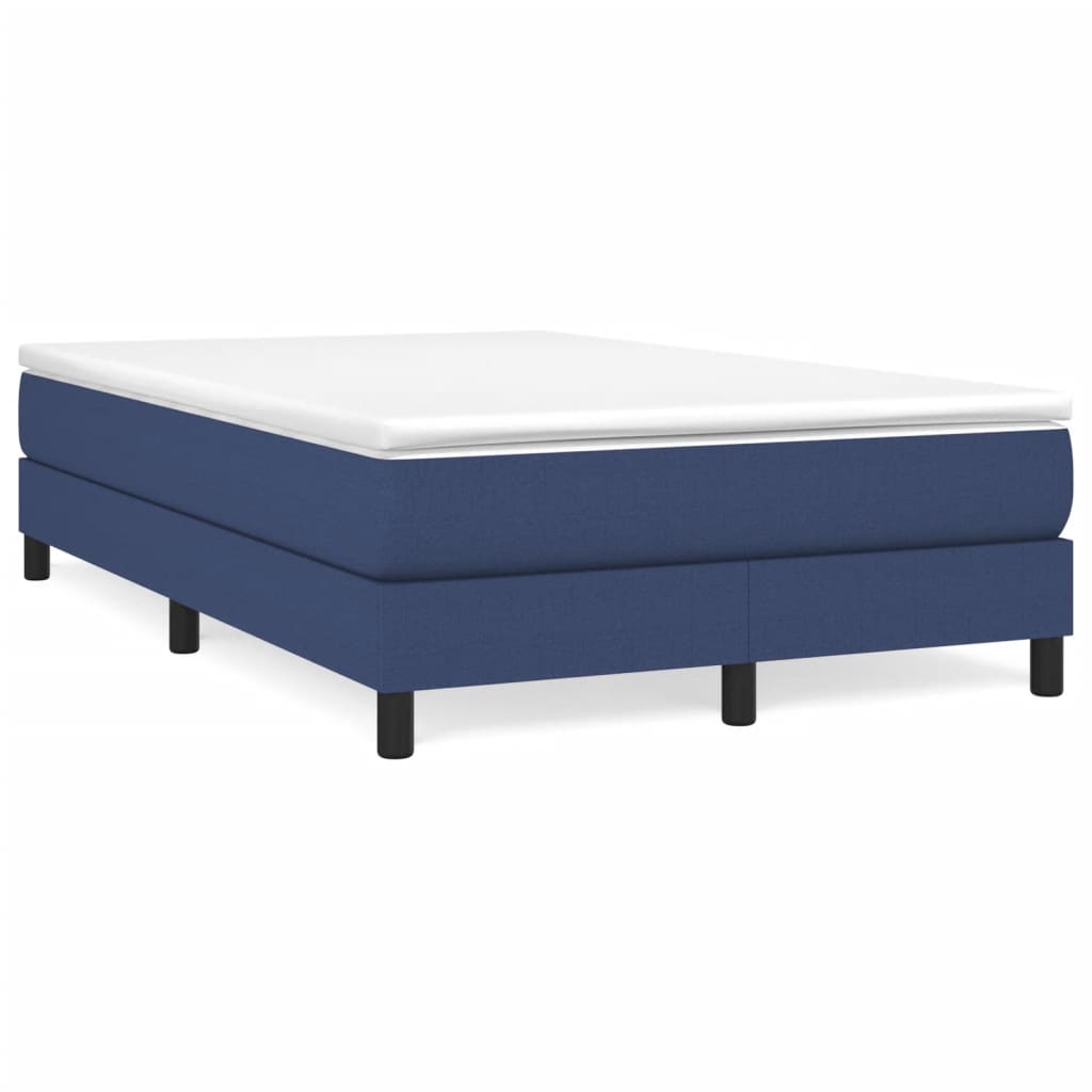 Boxspring Met Matras Stof Blauw