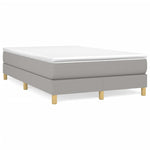 Boxspring Met Matras Stof Lichtgrijs