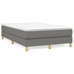 Boxspring Met Matras Stof Donkergrijs