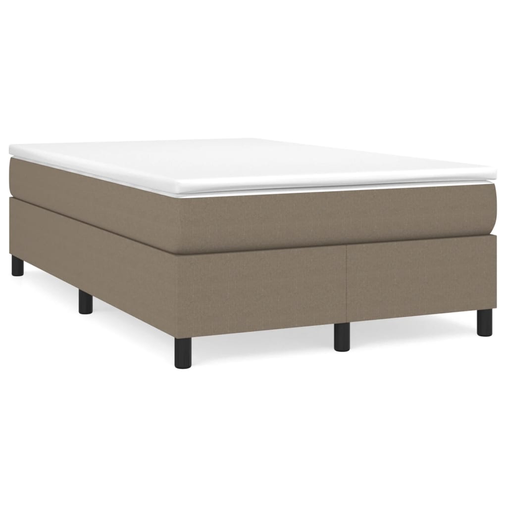 Boxspring Met Matras Stof Taupe