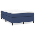 Boxspring Met Matras Stof Blauw