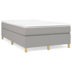 Boxspring Met Matras Stof Lichtgrijs
