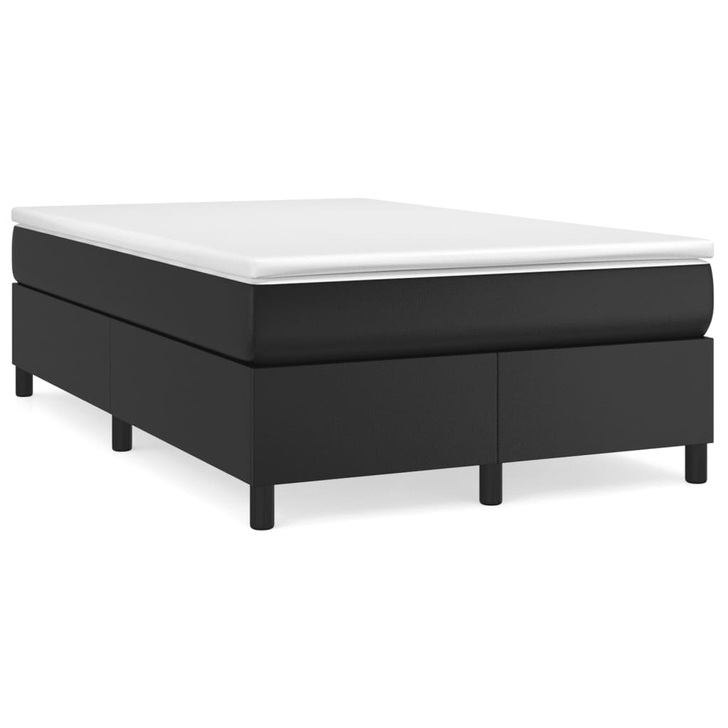 Boxspring Met Matras Kunstleer Zwart
