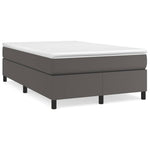 Boxspring Met Matras Kunstleer Grijs