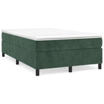 Boxspring Met Matras Fluweel Donkergroen