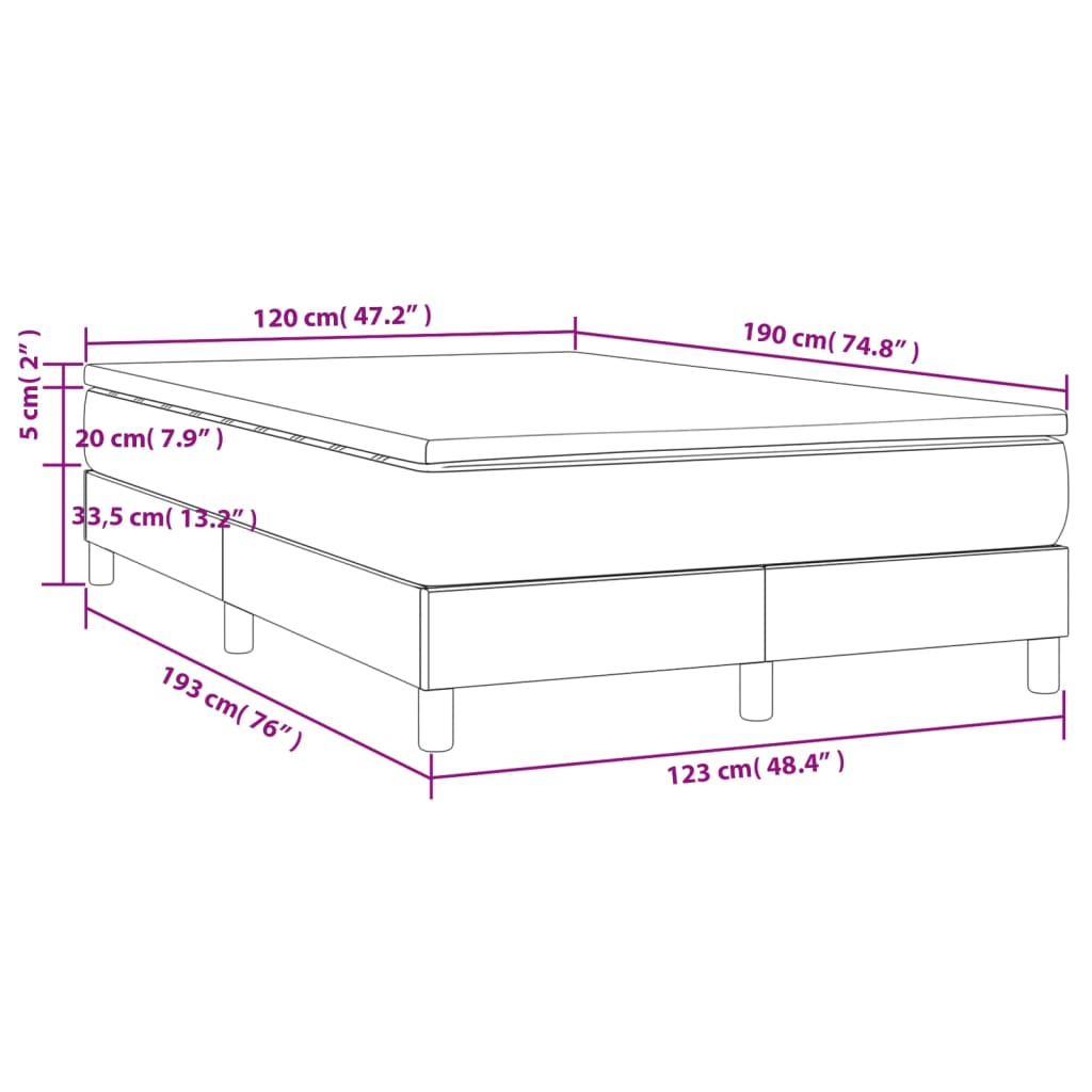 Boxspring Met Matras Fluweel Donker Blauw