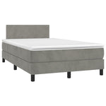 Boxspring Met Matras En Led Fluweel