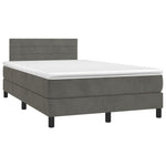 Boxspring Met Matras En Led Fluweel