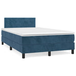 Boxspring Met Matras En Led Fluweel