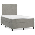 Boxspring Met Matras En Led Fluweel