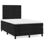 Boxspring Met Matras En Led Fluweel