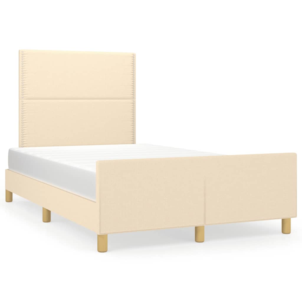 Bedframe Zonder Matras Stof Kleurig