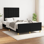 Bedframe Zonder Matras Stof Kleurig