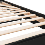 Bedframe Bewerkt Hout En Metaal