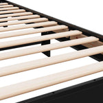 Bedframe Bewerkt Hout En Metaal