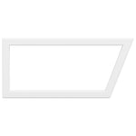 Wandbeugels Voor Wasbak 2 St Trapezium Staal Wit