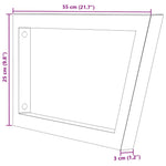 Wandbeugels Voor Wasbak 2 St Trapezium Staal Wit