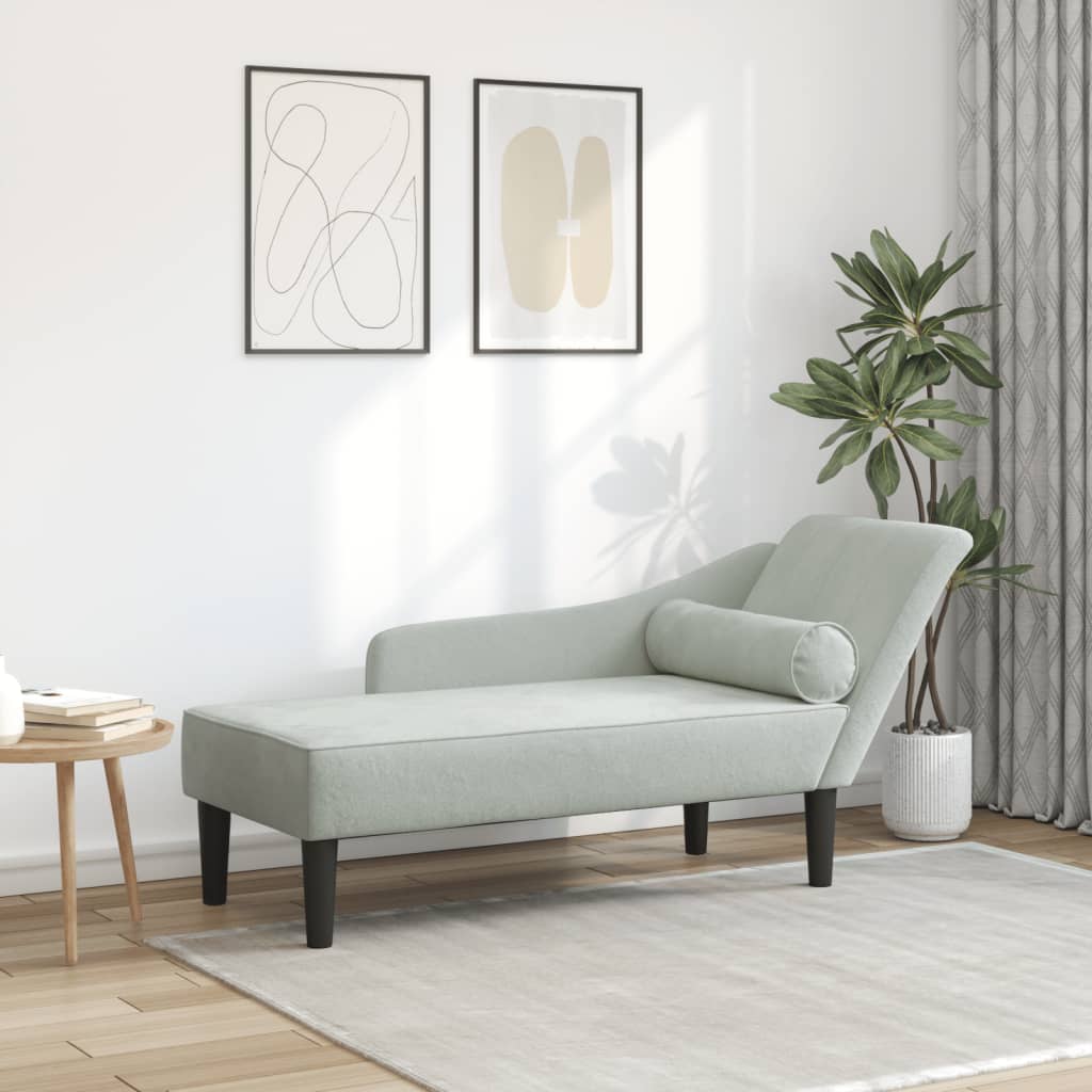 Chaise Longue Met Kussens Fluweel
