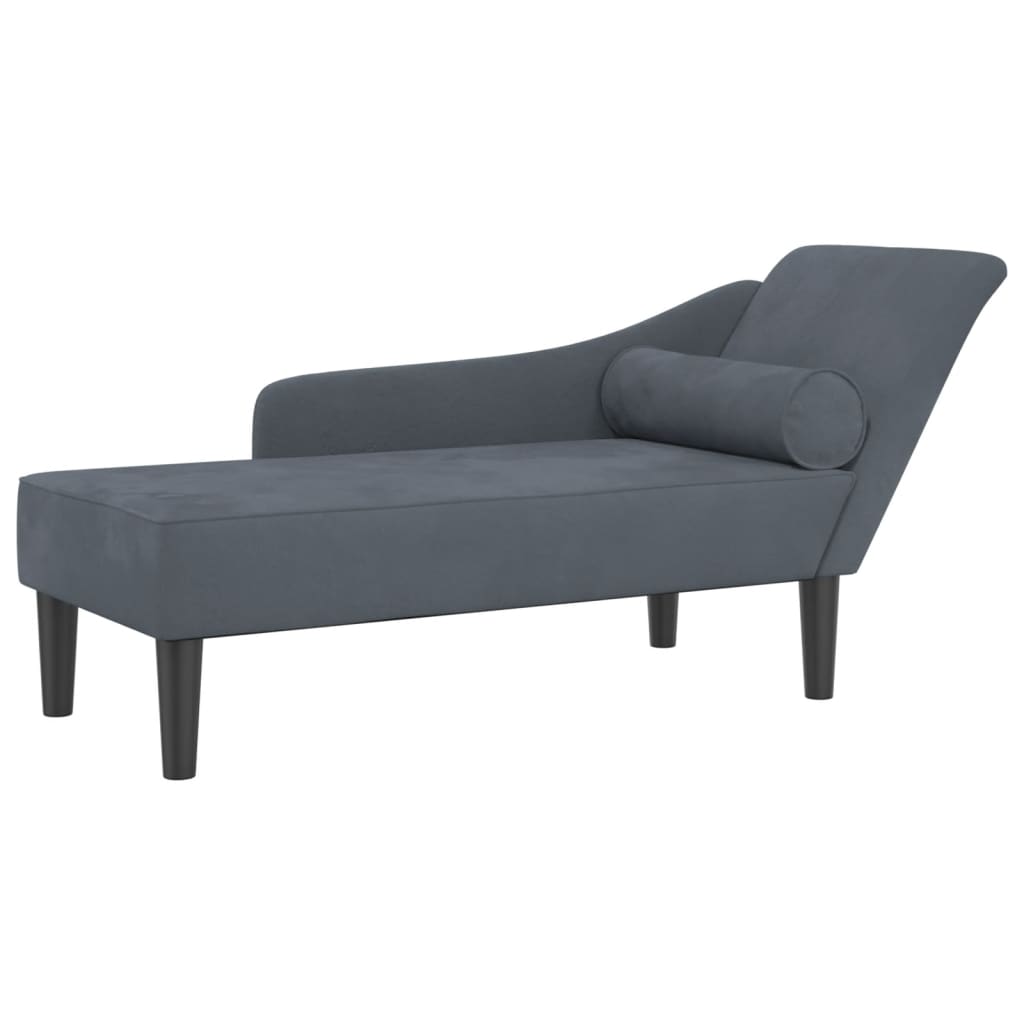 Chaise Longue Met Kussens Fluweel