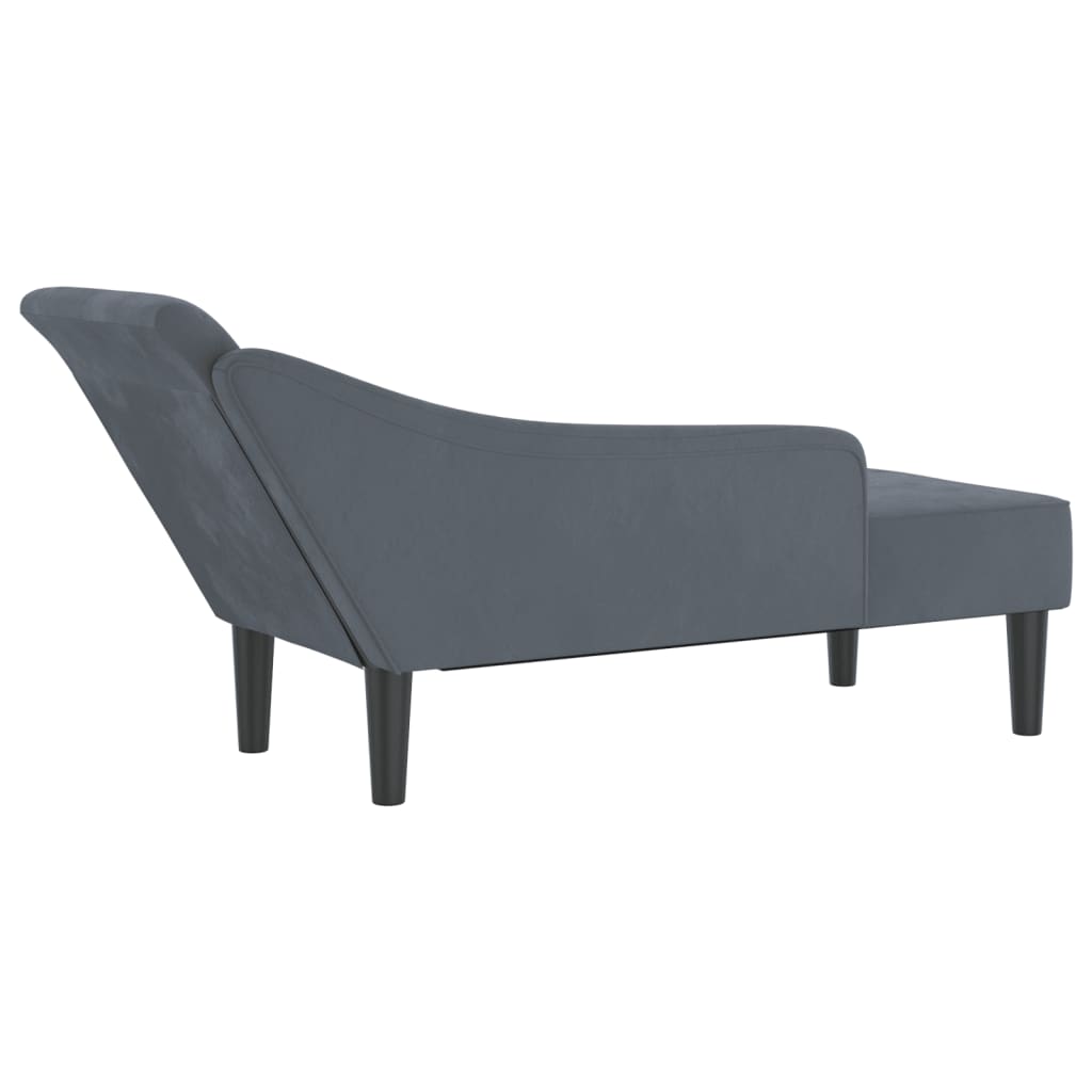 Chaise Longue Met Kussens Fluweel